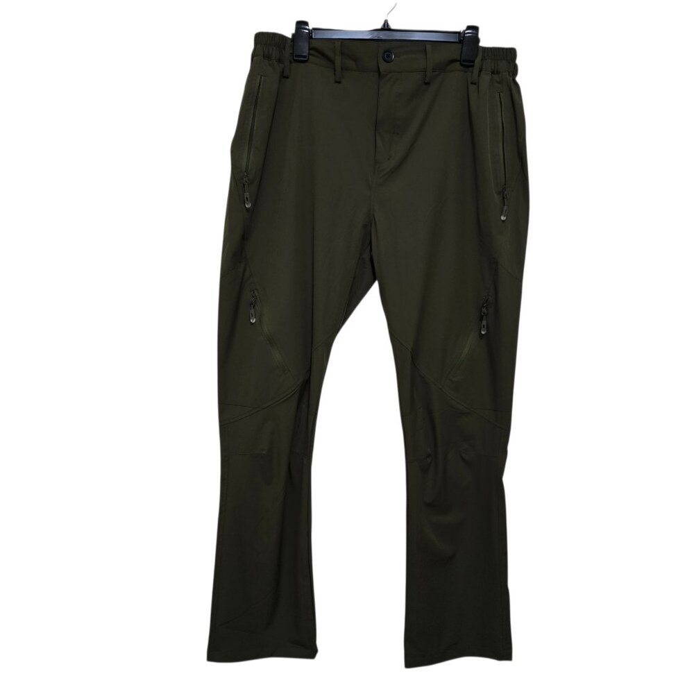 Postropaky Men's Army Green Lightweight Pants w. 6 Pockets Size 38x30